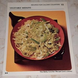The Betty Crocker Recipe Card Library REPLACEMENT CALORIE COUNTER CARD 1971